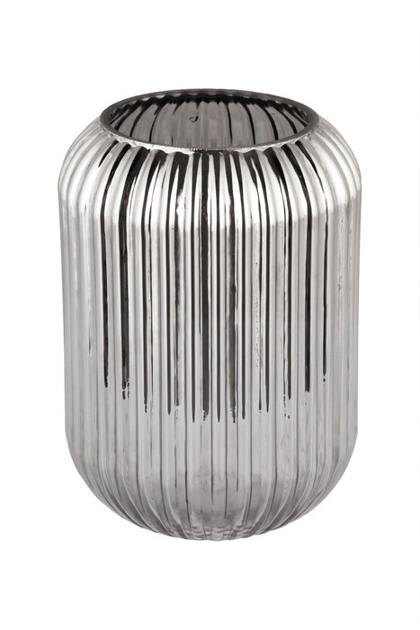 Aberto Design Jarrón de Vidrio Humo Line D20F
